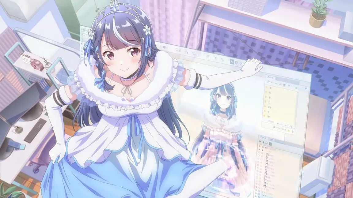 Cena da série VTuber Legend How I Went Viral after Forgetting to Turn Off My Stream