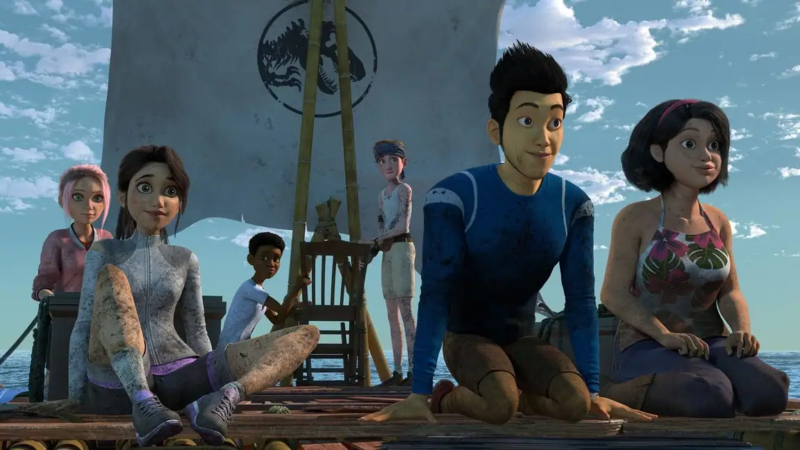 Cena da série Jurassic World: Acampamento Jurássico