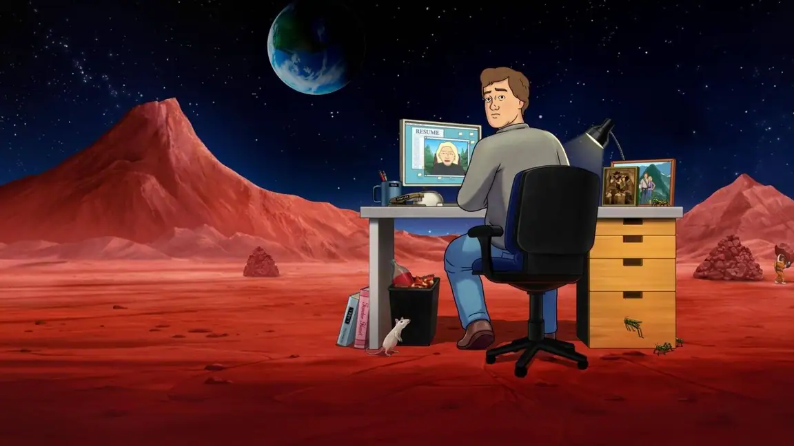 Cena da série Fired on Mars