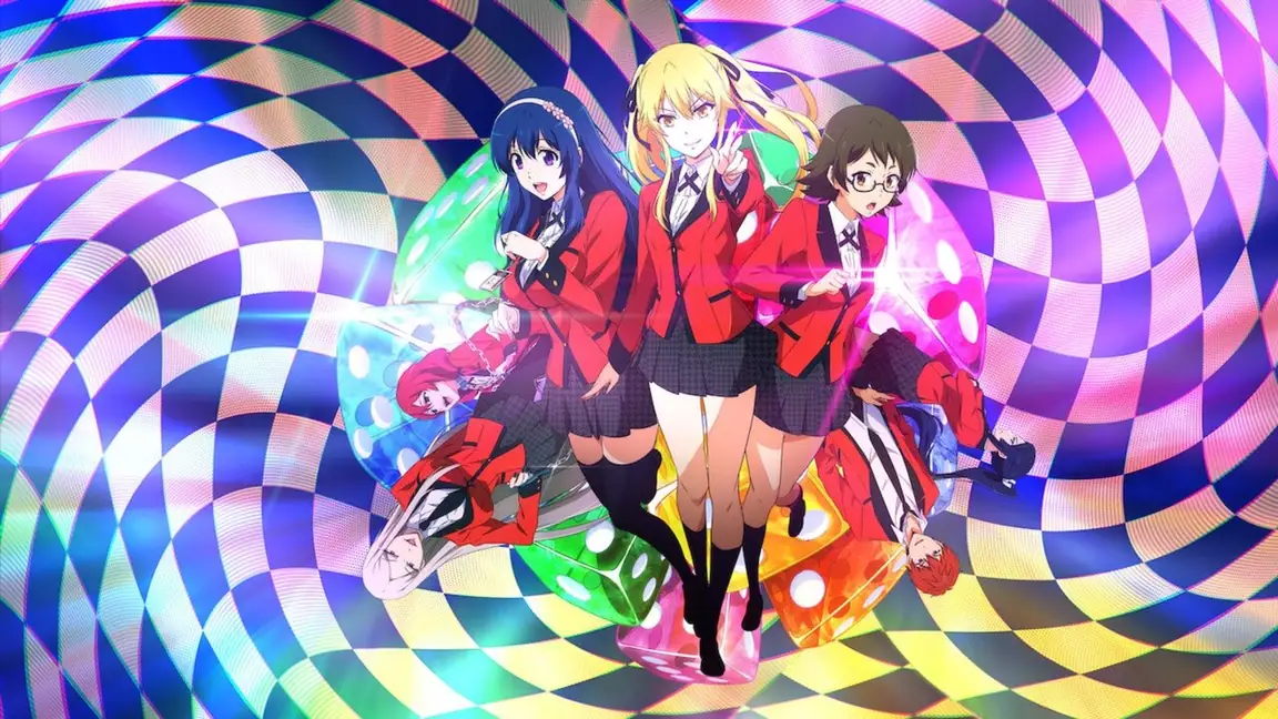 Cena da série Kakegurui Twin