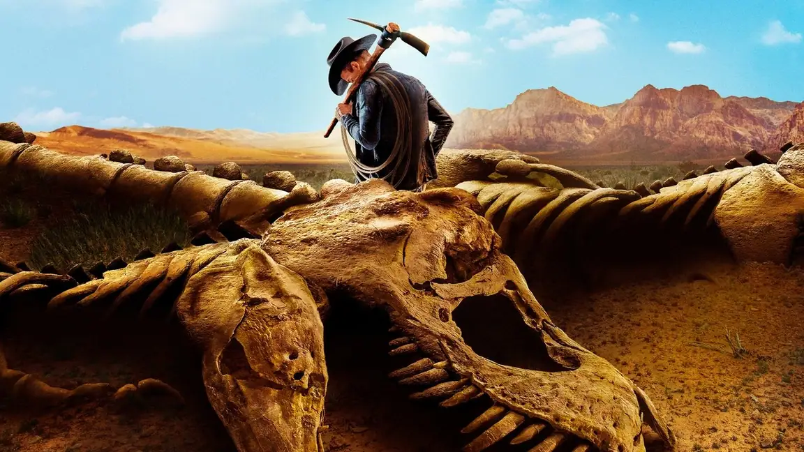 Cena da série Cacadores de Dinossauros