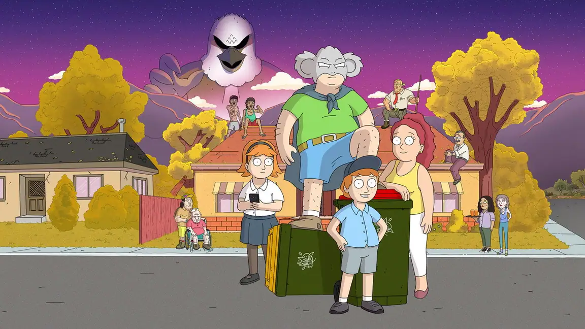 Cena da série Koala Man