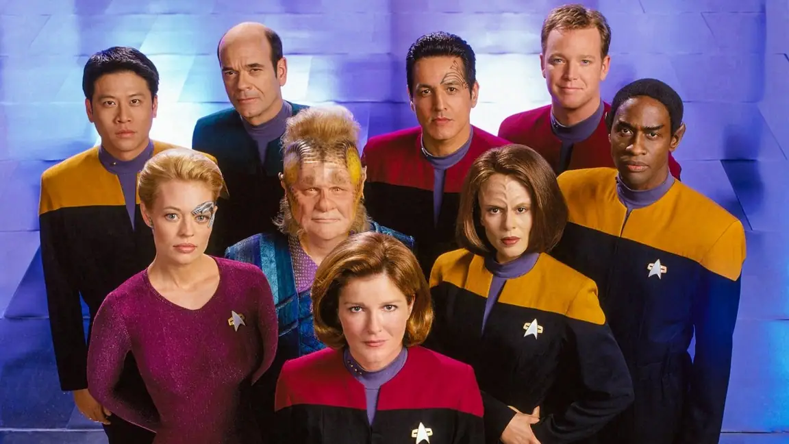 Cena da série Jornada nas Estrelas Voyager