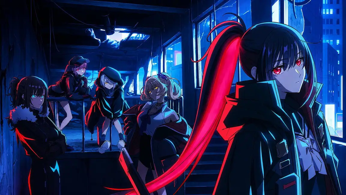 Cena da série Magical Girl Lyrical Nanoha EXCEEDS Gun Blaze Vengeance