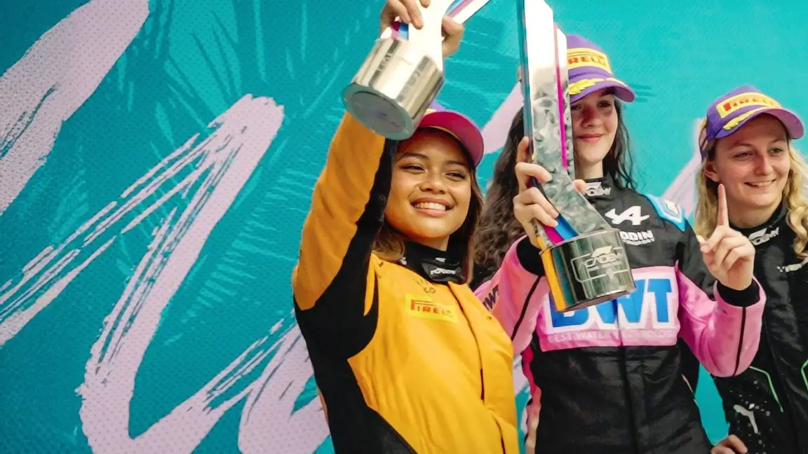 Cena da série F1 Academy