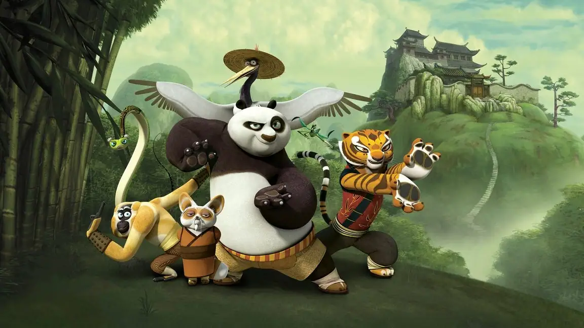 Cena da série Kung Fu Panda: Lendas do Dragão Guerreiro