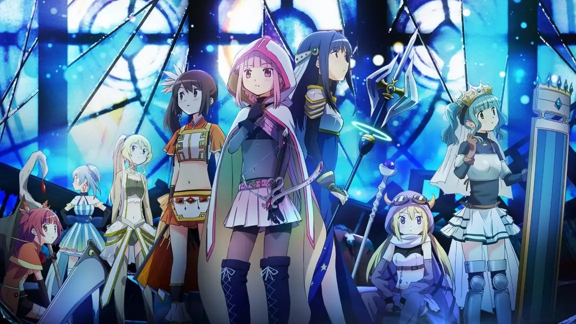 Cena da série Magia Record Puella Magi Madoka Magica Side Story