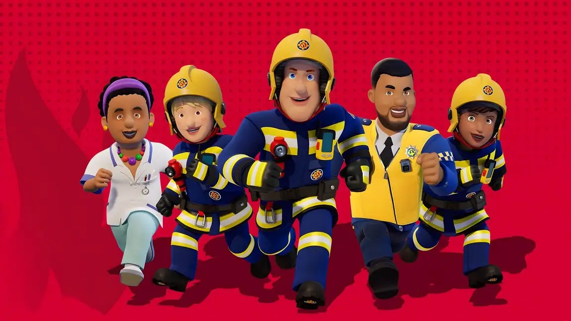 Cena da série O Bombeiro Sam