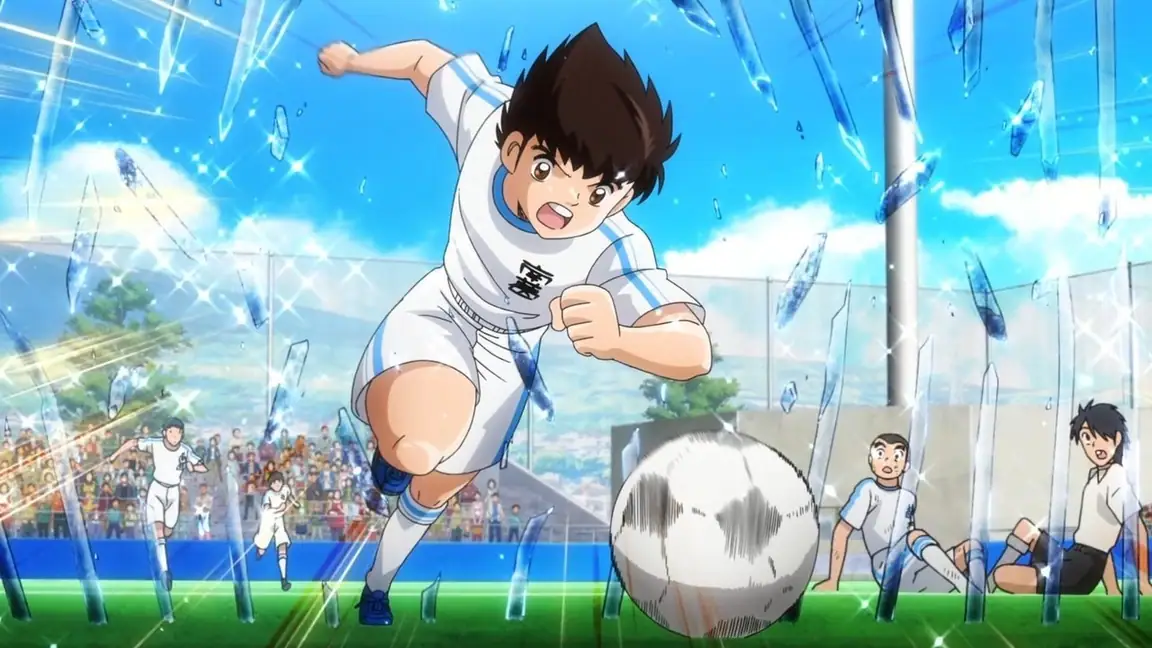 Cena da série Captain Tsubasa
