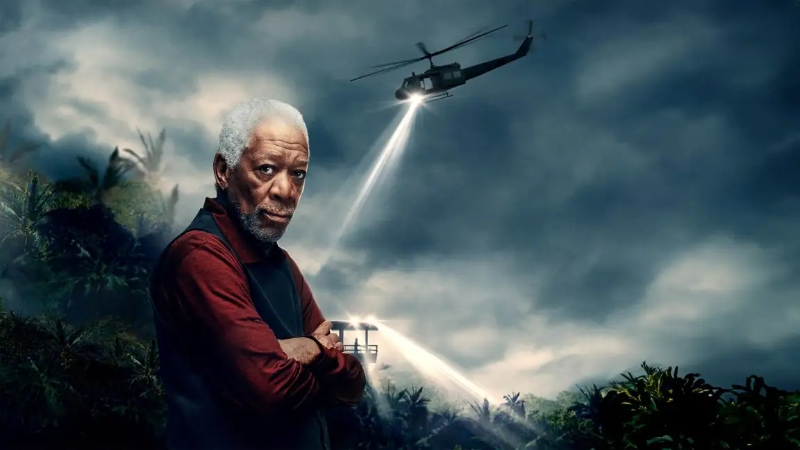 Cena da série Grandes Fugas com Morgan Freeman