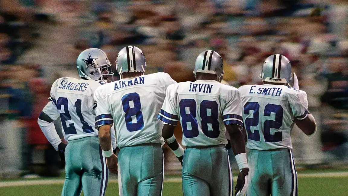 Cena da série Jerry Jones e seus Cowboys