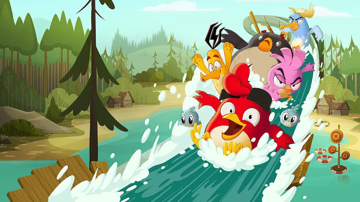 Cena da série Angry Birds: Summer Madness