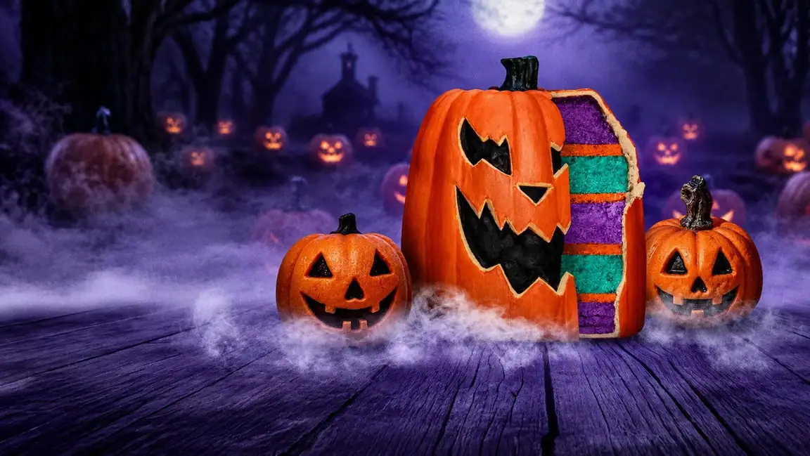 Cena da série Isso e um Bolo Halloween