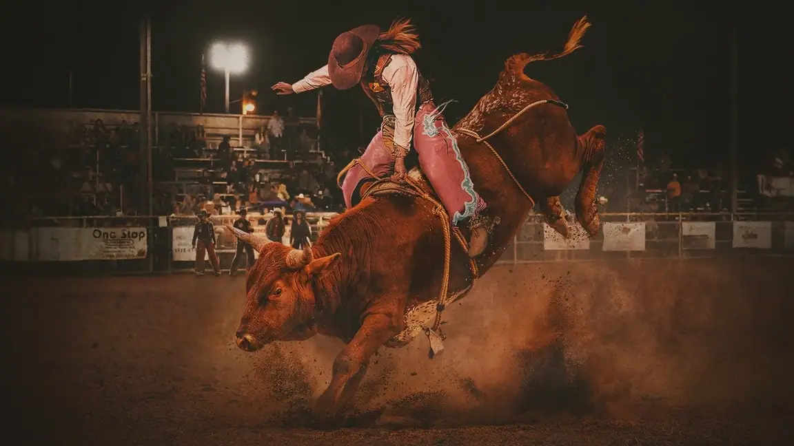 Cena da série Mulheres no Rodeio Montadoras de Elite