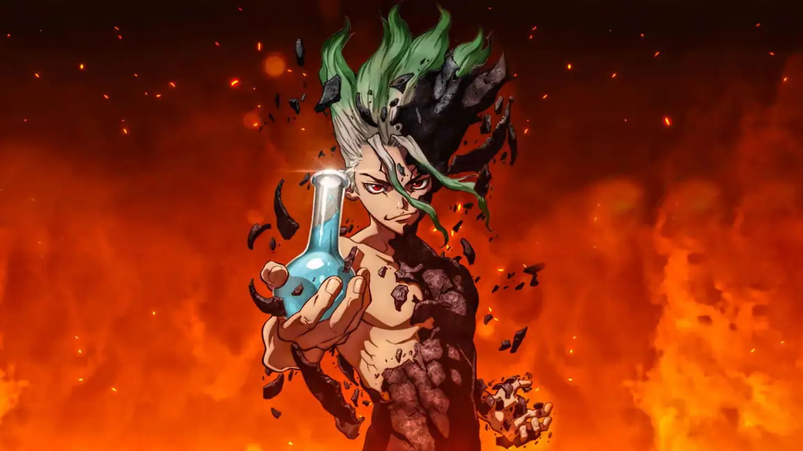 Cena da série Dr. Stone