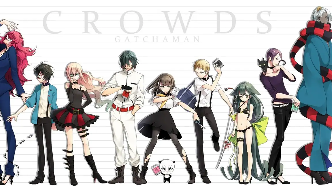 Cena da série Gatchaman Crowds