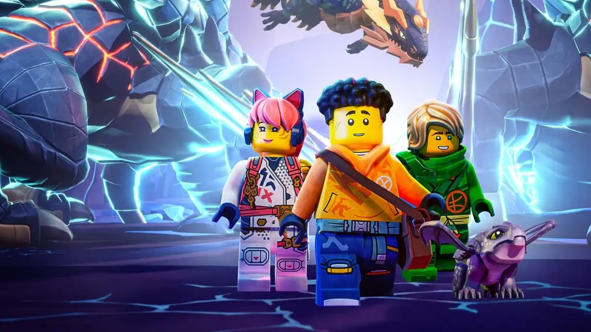 Cena da série Ninjago Ascensão dos Dragões