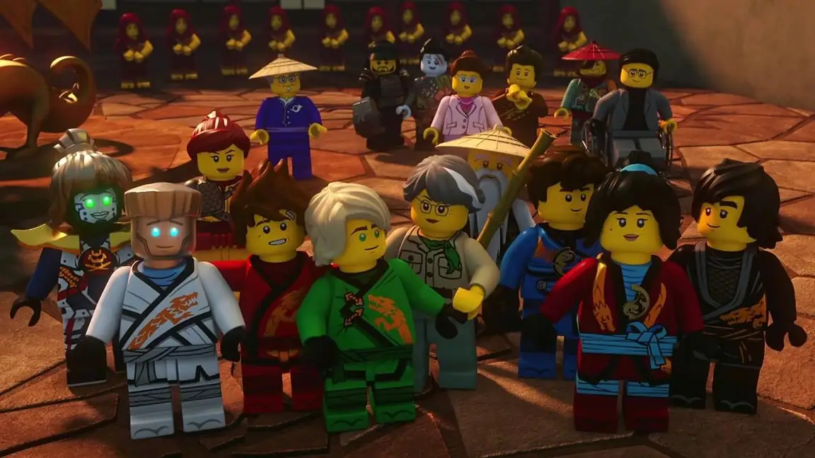 Cena da série Ninjago Mestres do Spinjitzu