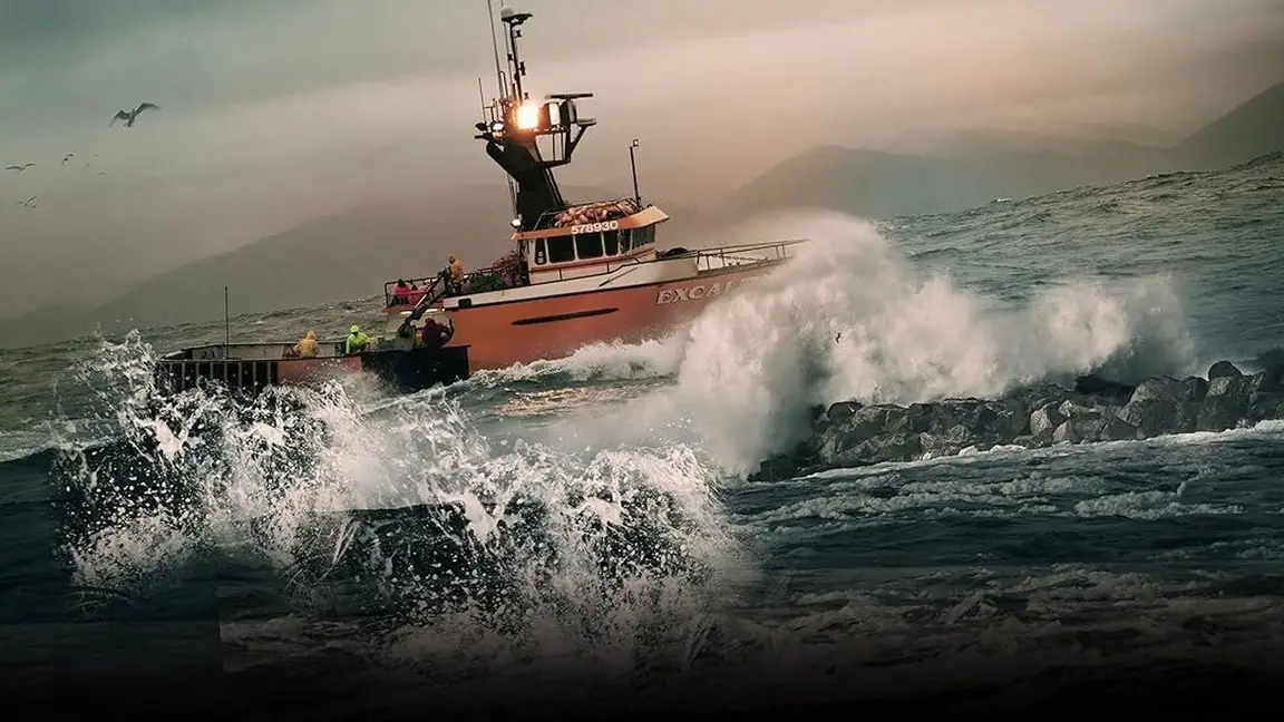 Cena da série Pesca Mortal Inferno no Mar