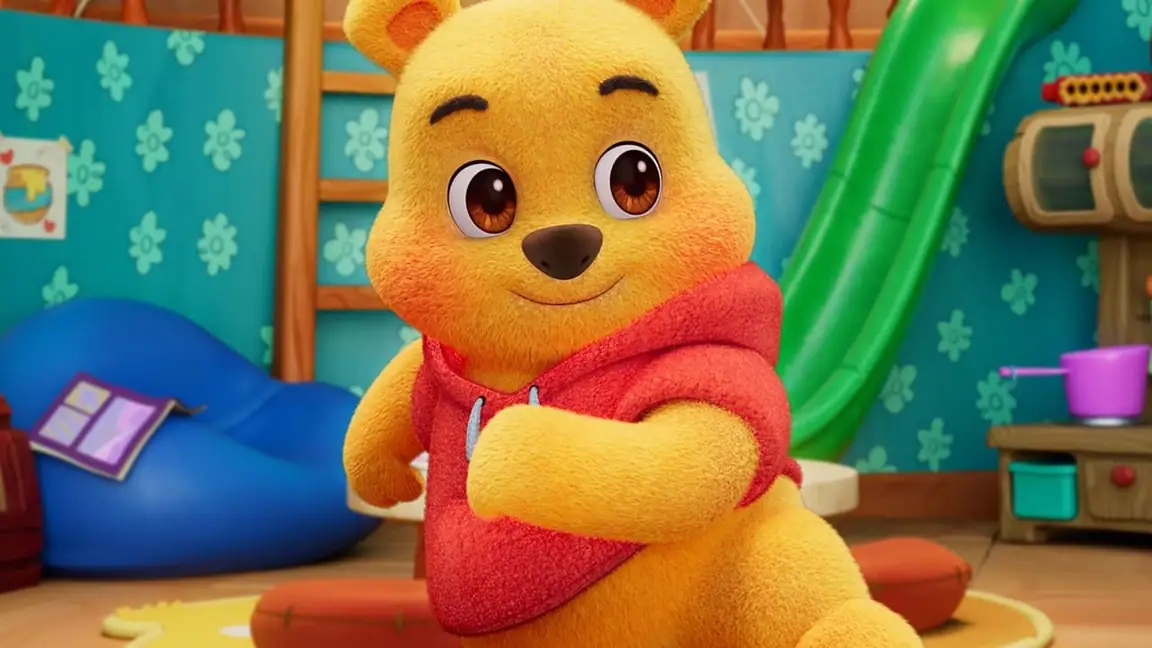 Cena da série Brincando com o Ursinho Pooh