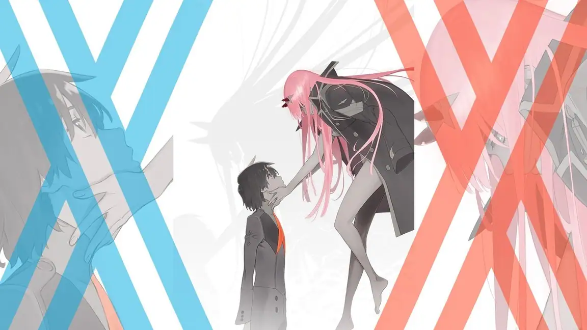Cena da série DARLING in the FRANXX