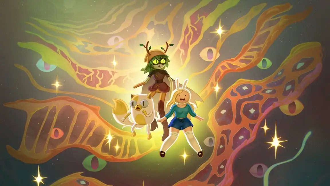 Cena da série Hora de Aventura com Fionna e Cake