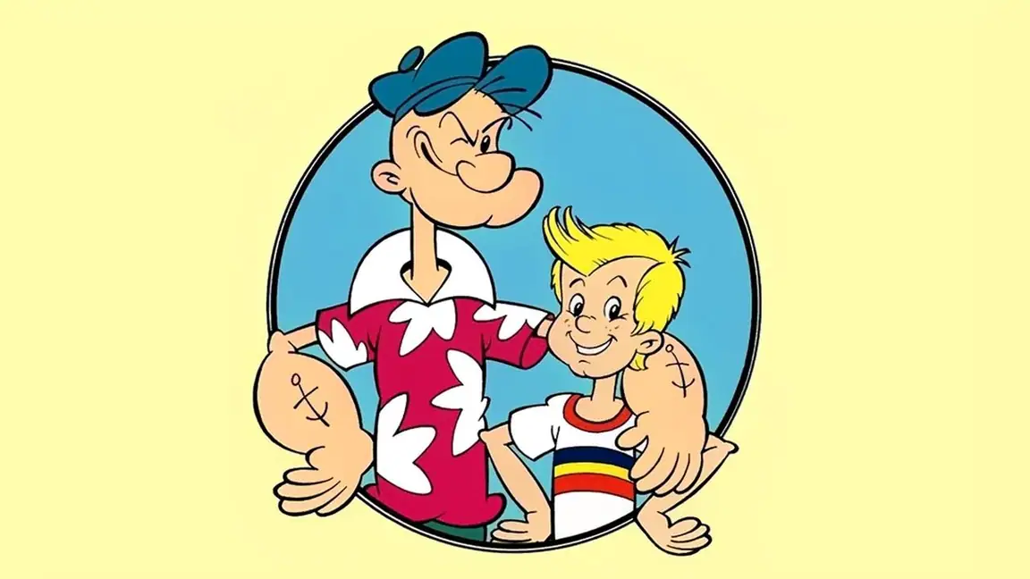 Cena da série Popeye e Filho