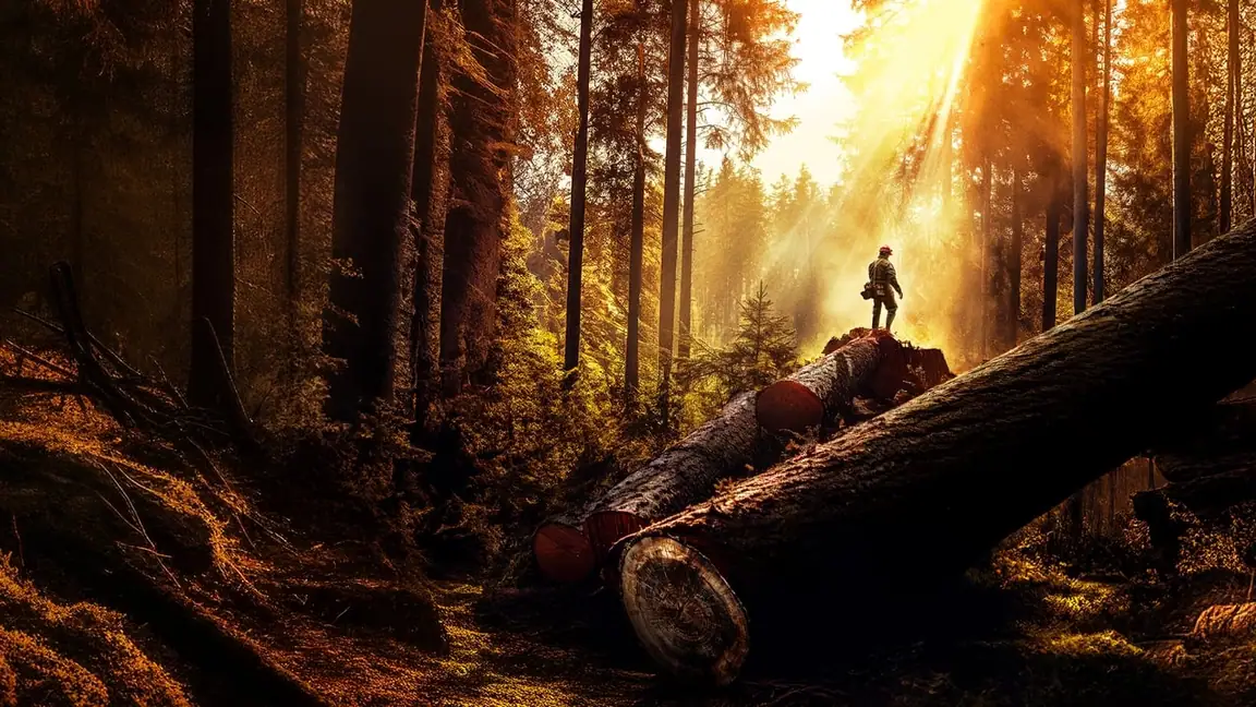 Cena da série The Last Woodsmen