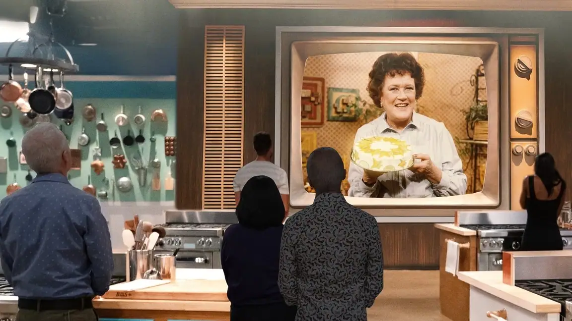 Cena da série Desafios Culinarios Julia Child