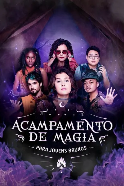 Pôster da série Acampamento de Magia para Jovens Bruxos
