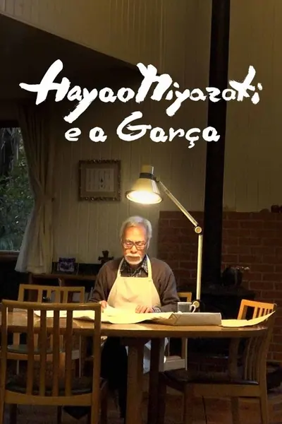 Pôster de Hayao Miyazaki e a Garca