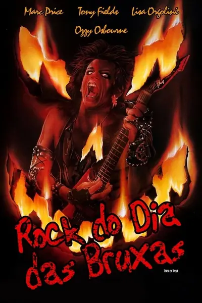 Pôster de Heavy Metal do Horror / O Rock do Dia das Bruxas