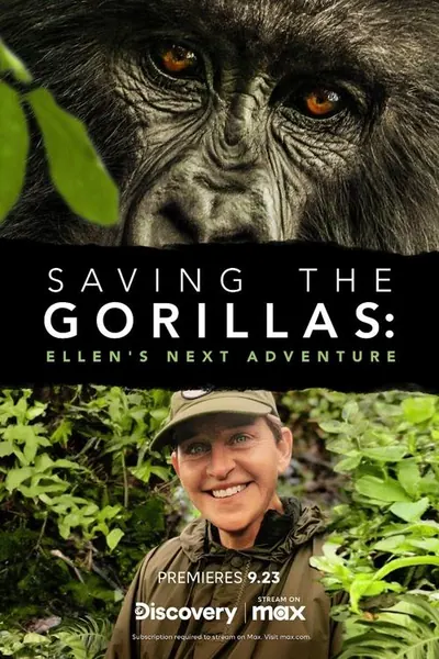 Pôster de Ellen DeGeneres Salvando os Gorillas