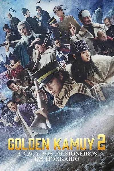 Pôster da série Golden Kamuy A Caca aos Prisioneiros em Hokkaido