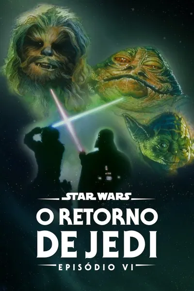 Pôster de STAR WARS Ep VI Guerra nas Estrelas: O Retorno de Jedi (1983) LEG