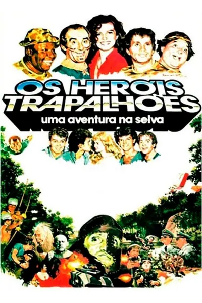 Pôster de Os Heróis Trapalhões: Uma Aventura na Selva (1988)