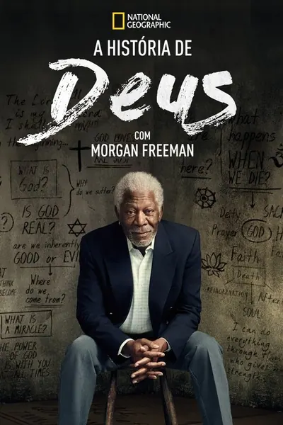 Pôster da série A História de Deus com Morgan Freeman