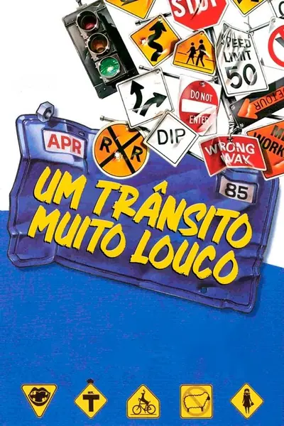 Pôster de Trânsito Muito Louco