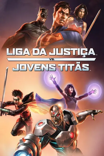 Pôster de Liga da Justica vs. Jovens Titas