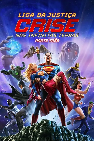 Pôster de Liga da Justiça: Crise nas Infinitas Terras - Parte Três (2024) LEG