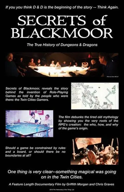Pôster de Secrets of Blackmoor The True History of Dungeons Dragons